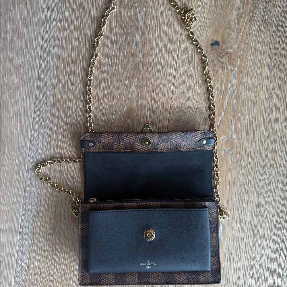 Louis Vuitton Damier Ebene Vavin Wallet on Chain - Picture 11 of 15